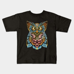 Owl Mural Design Kids T-Shirt